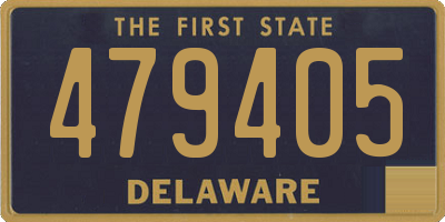 DE license plate 479405