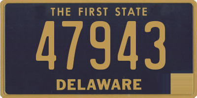 DE license plate 47943