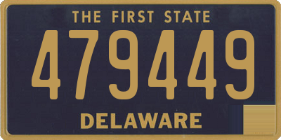 DE license plate 479449
