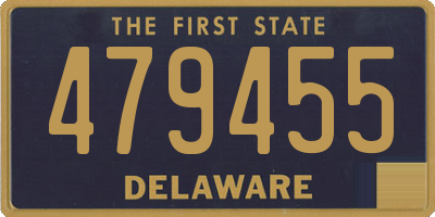 DE license plate 479455