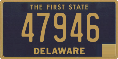 DE license plate 47946