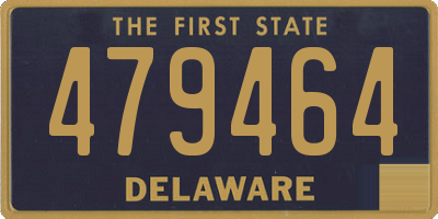 DE license plate 479464