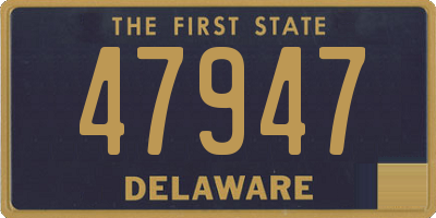 DE license plate 47947