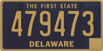 DE license plate 479473
