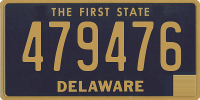 DE license plate 479476