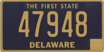 DE license plate 47948