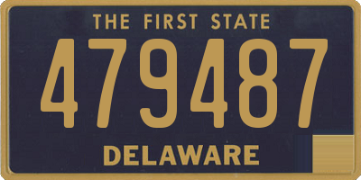 DE license plate 479487