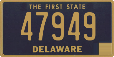 DE license plate 47949