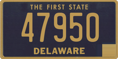 DE license plate 47950