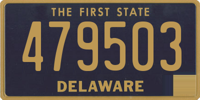 DE license plate 479503
