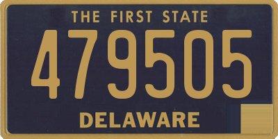 DE license plate 479505