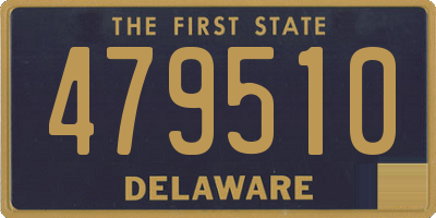 DE license plate 479510