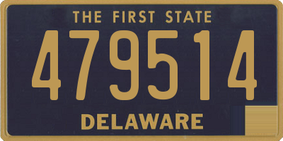 DE license plate 479514