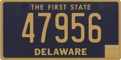 DE license plate 47956