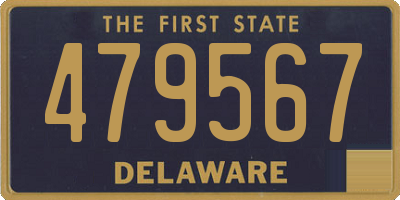 DE license plate 479567
