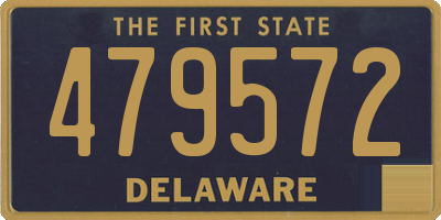 DE license plate 479572