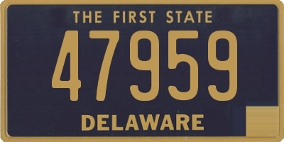 DE license plate 47959