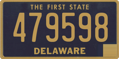 DE license plate 479598