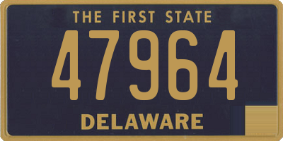 DE license plate 47964