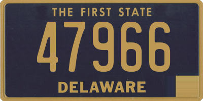 DE license plate 47966