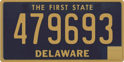 DE license plate 479693