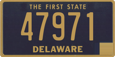 DE license plate 47971