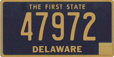 DE license plate 47972