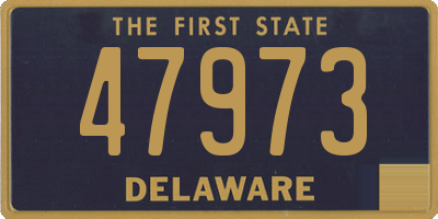 DE license plate 47973