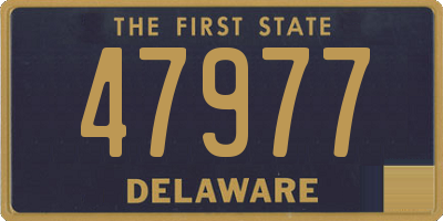 DE license plate 47977