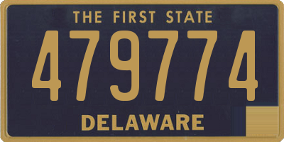 DE license plate 479774