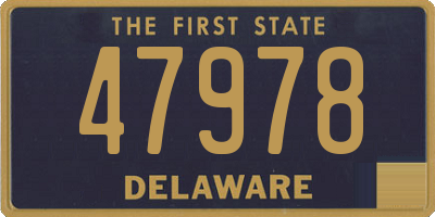 DE license plate 47978