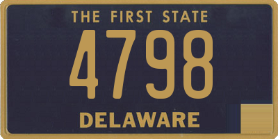 DE license plate 4798