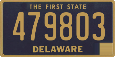DE license plate 479803