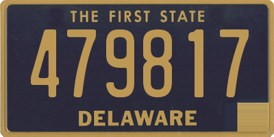 DE license plate 479817