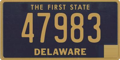 DE license plate 47983