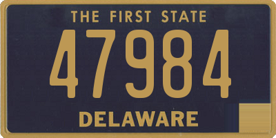 DE license plate 47984
