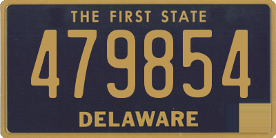 DE license plate 479854