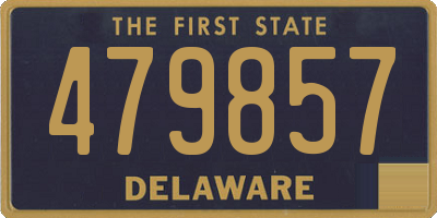 DE license plate 479857