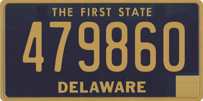 DE license plate 479860