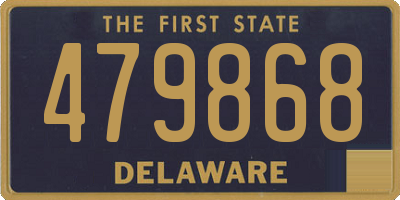 DE license plate 479868