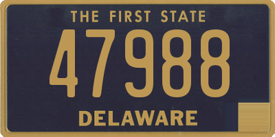 DE license plate 47988