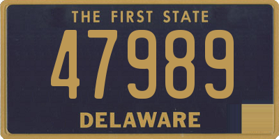 DE license plate 47989