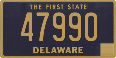 DE license plate 47990
