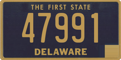 DE license plate 47991