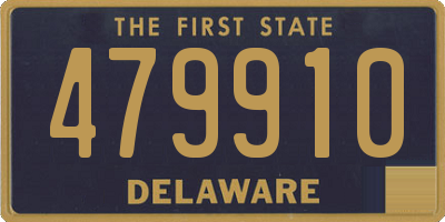 DE license plate 479910