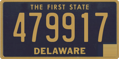 DE license plate 479917