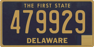 DE license plate 479929