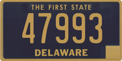 DE license plate 47993