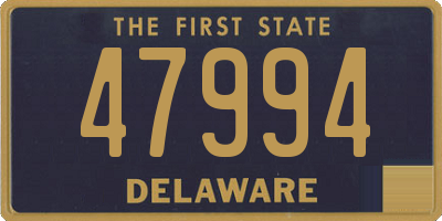 DE license plate 47994