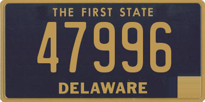 DE license plate 47996
